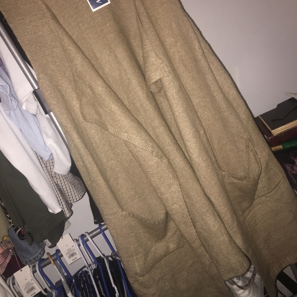 Long knit vest